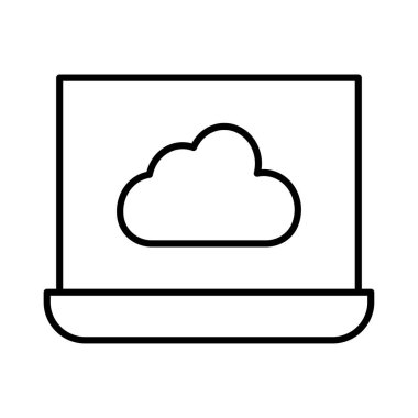 bulut depolama sunucusu vektör çizim 