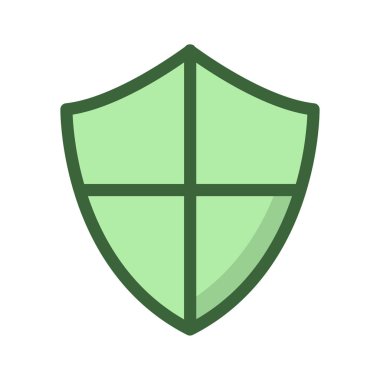 kalkan güvenli koruma vektör çizim 