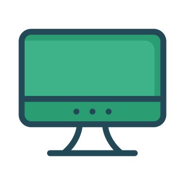 Monitör ekran vektör çizim 