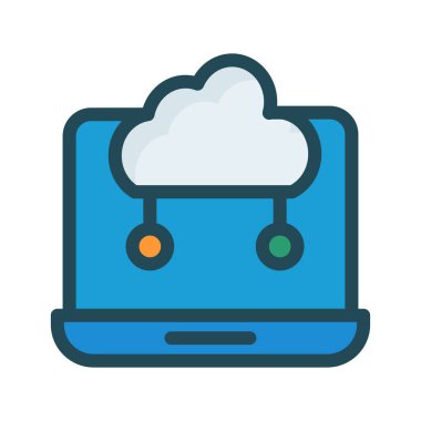 Ağ vektör çizim bulut 