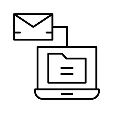 ileti gelen kutusu posta vektör çizim 