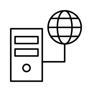 ağ bilgisayar Pc vektör çizim 