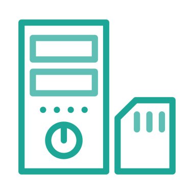 SD kart çip vektör çizim 