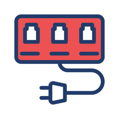 Bağdaştırıcı bağlantı noktası rj45 vektör çizim 