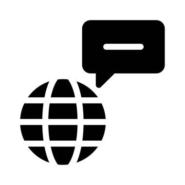 Beyaz arka plan, vektör, illüstrasyon izole tarayıcı düz simgesini içeren metin mesajı 