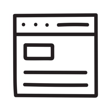 Web sayfası tarayıcı vektör çizim 