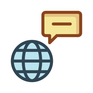 metin iletisi tarayıcı vektör çizim 