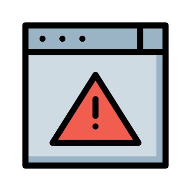 ünlem hata uyarı vektör çizim 