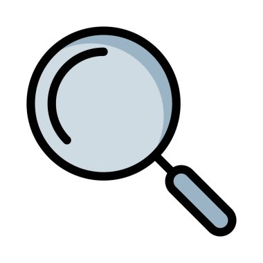 Arama büyüteç cam vektör çizim 