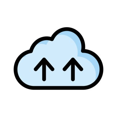 bulut sunucu vektör çizim yükleme 