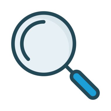 Arama büyüteç cam vektör çizim 