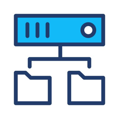 ağ sunucusu bağlantı vektör çizim 