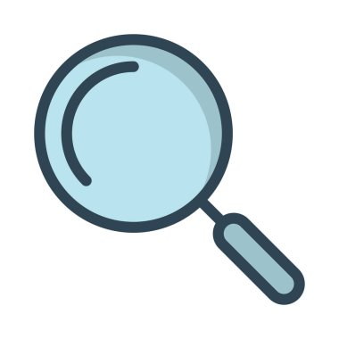 Arama büyüteç cam vektör çizim 