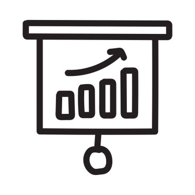 büyüme grafiği grafik vektör çizim 