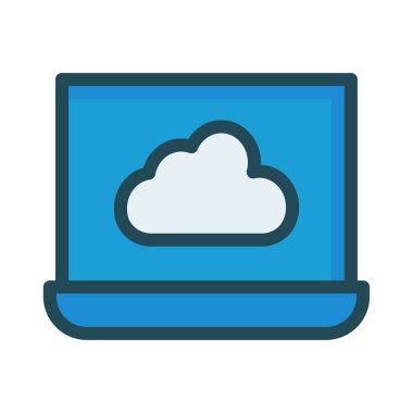 bulut depolama sunucusu vektör çizim 