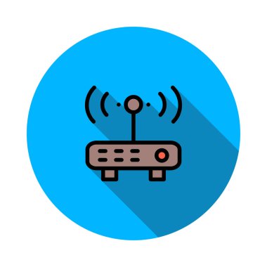 yönlendirici modem sinyali vektör çizim 