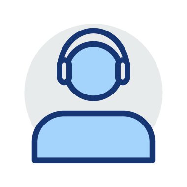 Destek Hizmetleri kullanıcı vektör çizim 