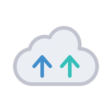 bulut sunucu vektör çizim yükleme 