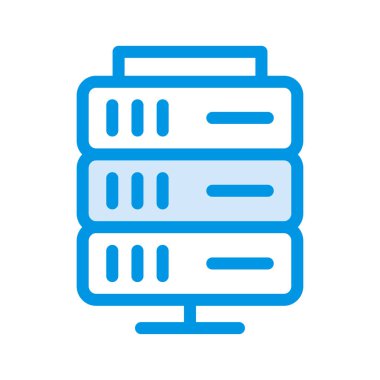 sunucu depolama veritabanı vektör çizim 