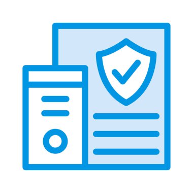 PC bilgisayar güvenli vektör çizim 