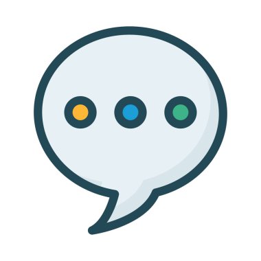 mesaj sohbet kabarcık vektör çizim 