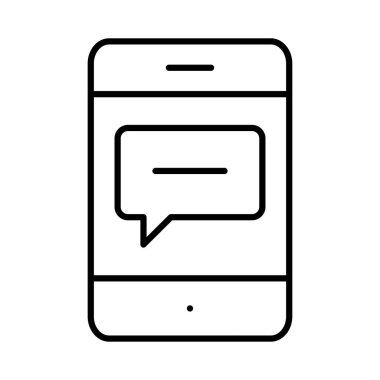 mesaj sohbet metin vektör çizim 