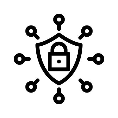 koruma güvenli kalkan vektör çizim 