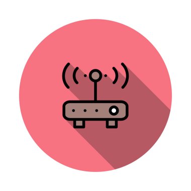 yönlendirici modem anten vektör çizim 