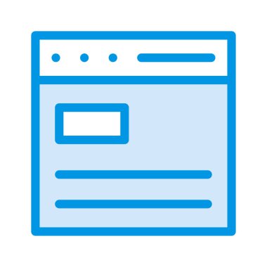 Web sayfası tarayıcı vektör çizim 