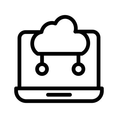 Ağ vektör çizim bulut 