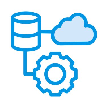 geliştirme Depolama veritabanı vektör çizim 