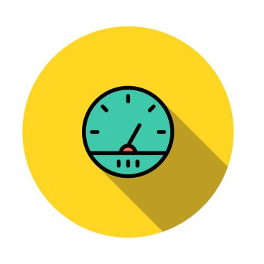 hız ölçer ölçü vektör çizim 