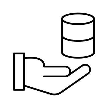 koruma veritabanı sunucusu vektör çizim 