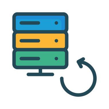 yenileme sunucu vektör çizim yeniden 