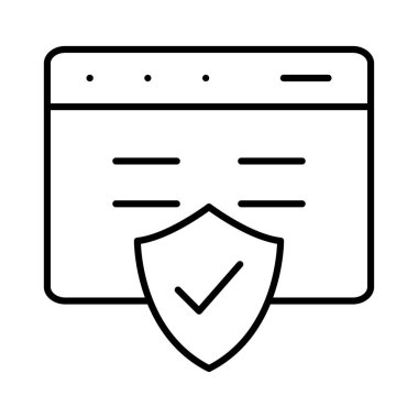 güvenli koruma kalkanı vektör çizim 