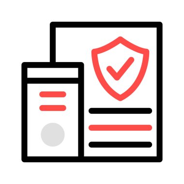 PC bilgisayar güvenli vektör çizim 