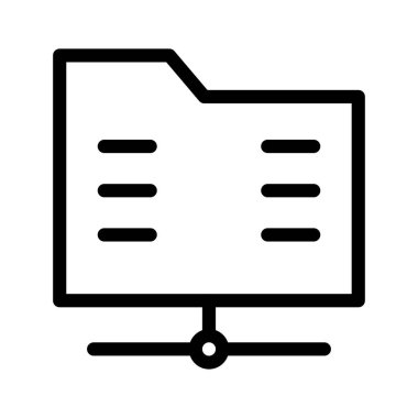 Klasör Paylaşım dizin vektör çizim 