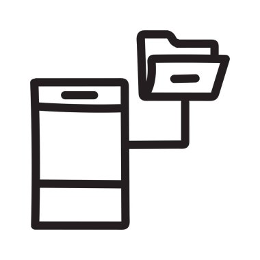 cep telefon düz simgesi beyaz arka plan, vektör, illüstrasyon izole paylaşımı dosya