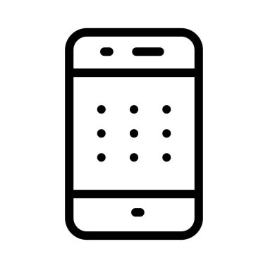 Güvenlik desen telefon kilit vektör çizim 