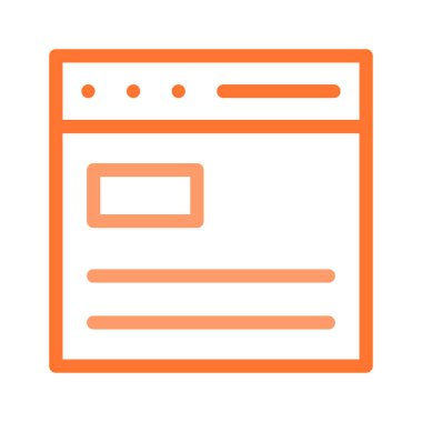 Web sayfası tarayıcı vektör çizim 
