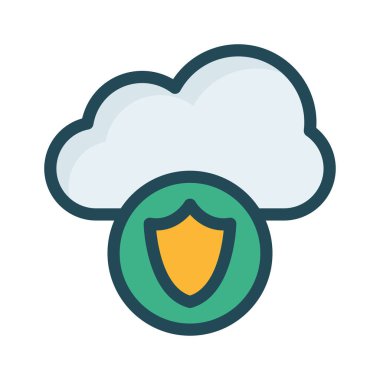 güvenli koruma kalkanı vektör çizim 