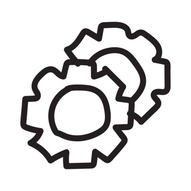 Beyaz arka plan, vektör, illüstrasyon izole düz simge tercih yapılandırın