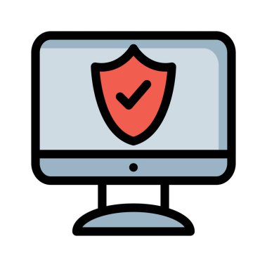 güvenli koruma kalkanı vektör çizim 