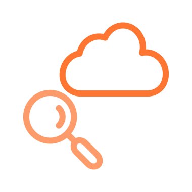 bulut ara depolama vektör çizim 