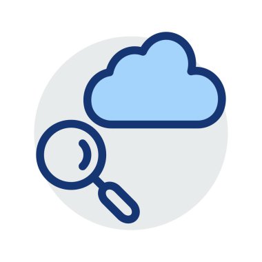 bulut ara depolama vektör çizim 