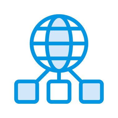 ağ bağlantısı tarayıcı vektör çizim 