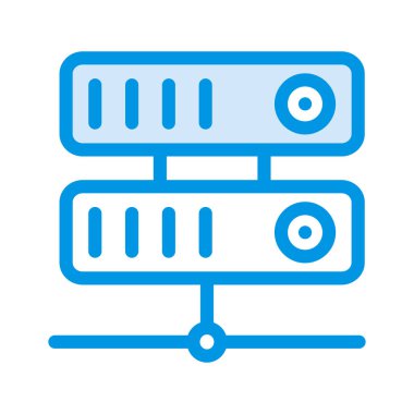 sunucu depolama veritabanı vektör çizim 