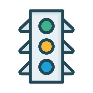 sinyal trafik yol vektör çizim 