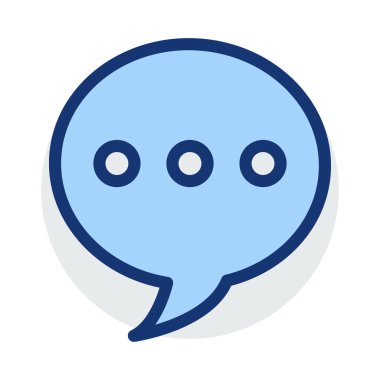 mesaj sohbet kabarcık vektör çizim 