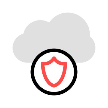 güvenli koruma kalkanı vektör çizim 